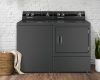 Speed Queen washer and dryer in matte black